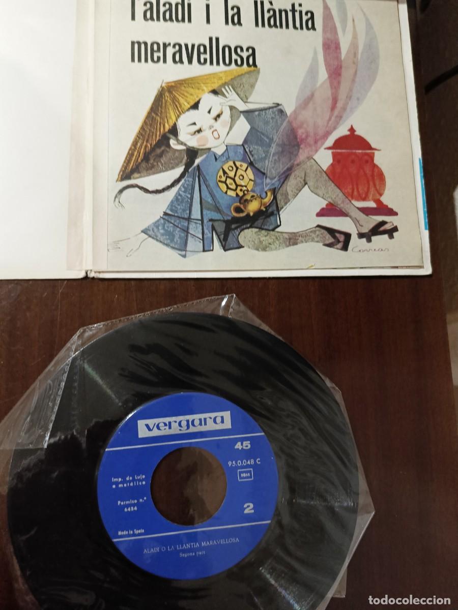 Discos de vinilo: Disco cuento ALADI. En catal&aacute;n - Foto 2