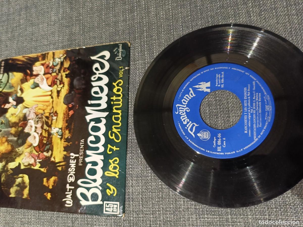 Discos de vinilo: Disco cuento Blancanieves y los 7 enanitos.