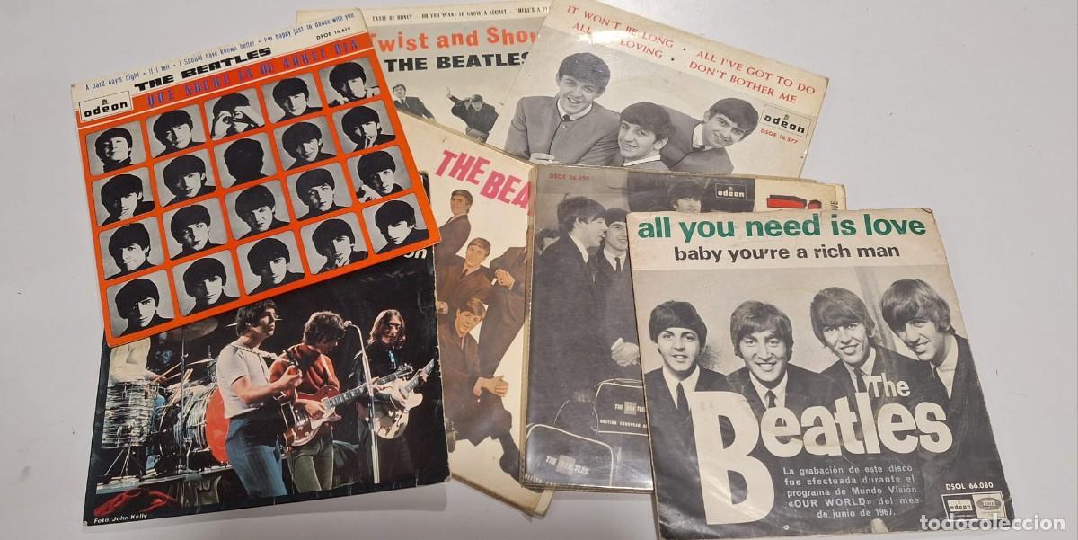 Discos de vinilo: LOTE THE BEATLES (7 SINGLES)