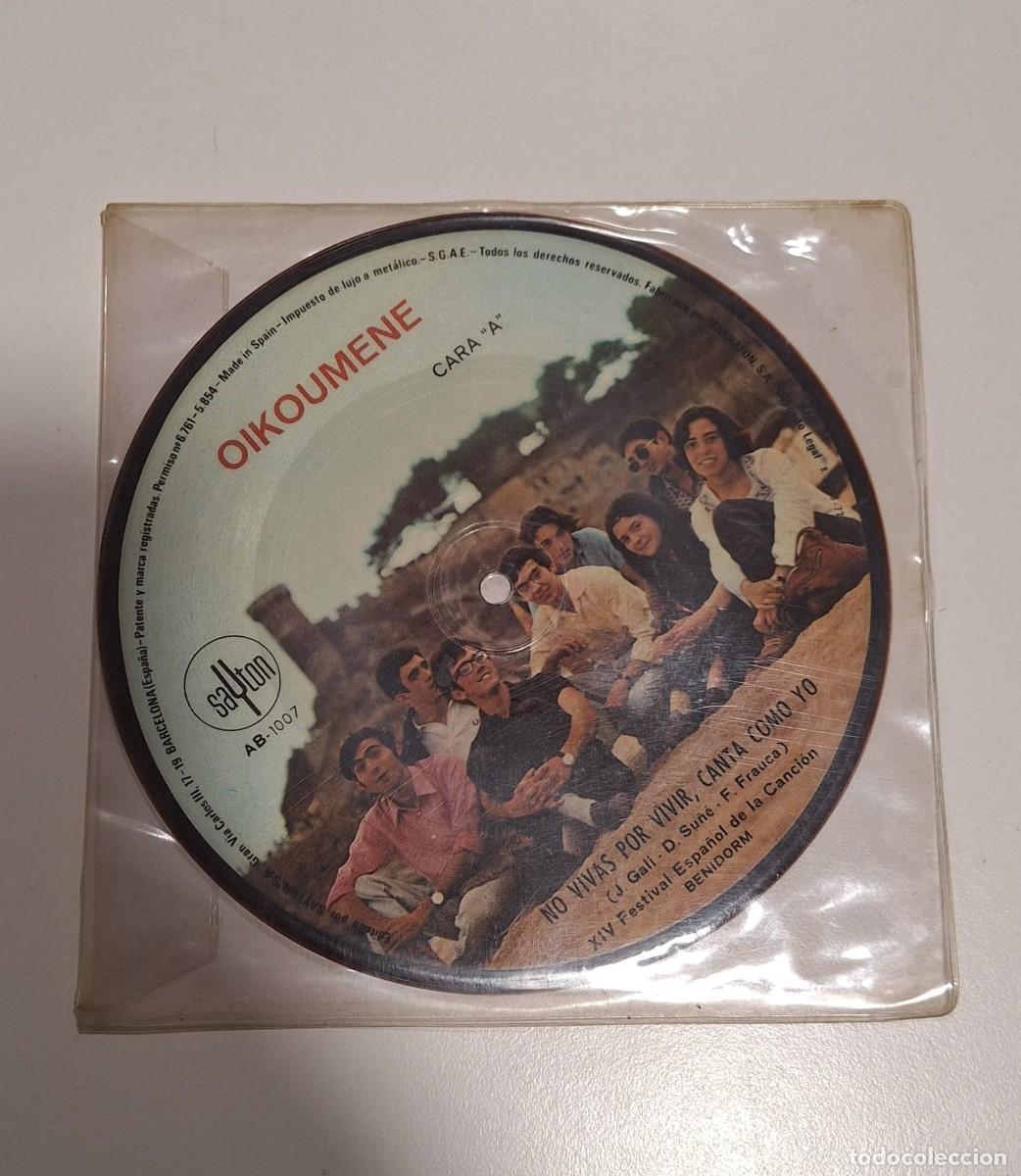 Discos de vinilo: NUMULITE S009 Oikoumene I Copa latina canci&oacute;n Valencia Sola No vivas por vivir Canta como yo Single