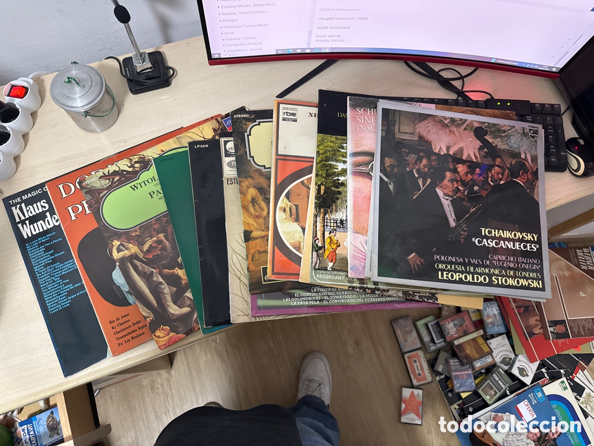 Discos de vinilo: Lote de 16 discos de vinilo de diferentes g&eacute;neros de m&uacute;sica