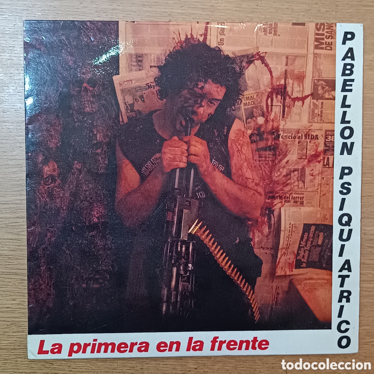 Discos de vinilo: Pabell&oacute;n Psiqui&aacute;trico LP La Primera En La Frente
