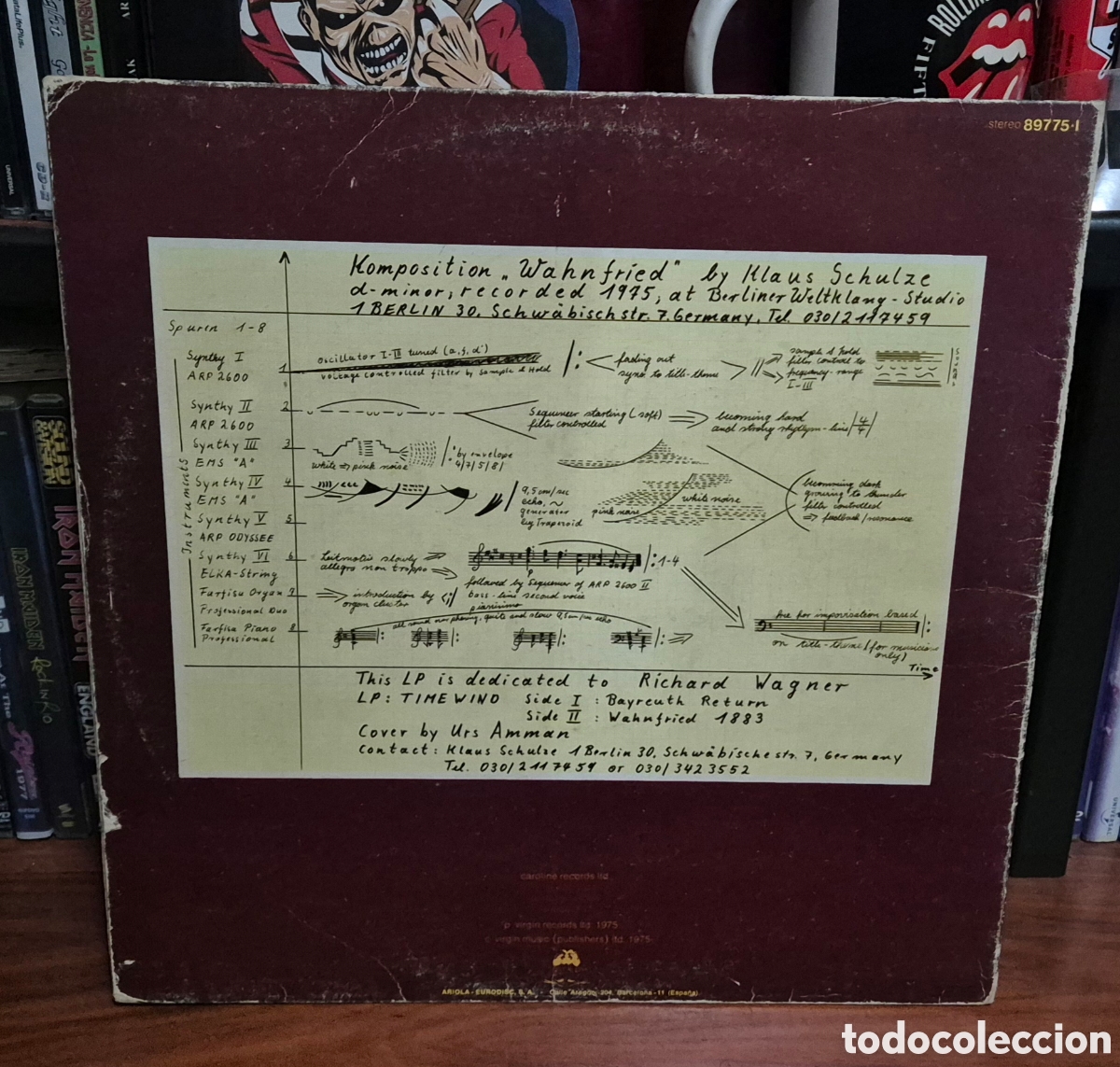 Discos de vinilo: Klaus Schulze &ndash; Timewind Lp - Foto 2