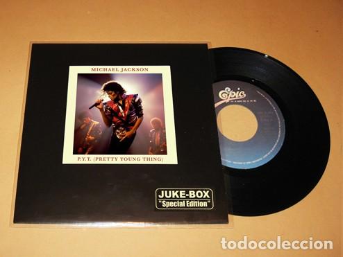 Discos de vinilo: MICHAEL JACKSON - P.Y.T. PRETTY YOUNG THING / WORKING DAY AND NIGHT - SINGLE - 1984 -JUKE-BOX
