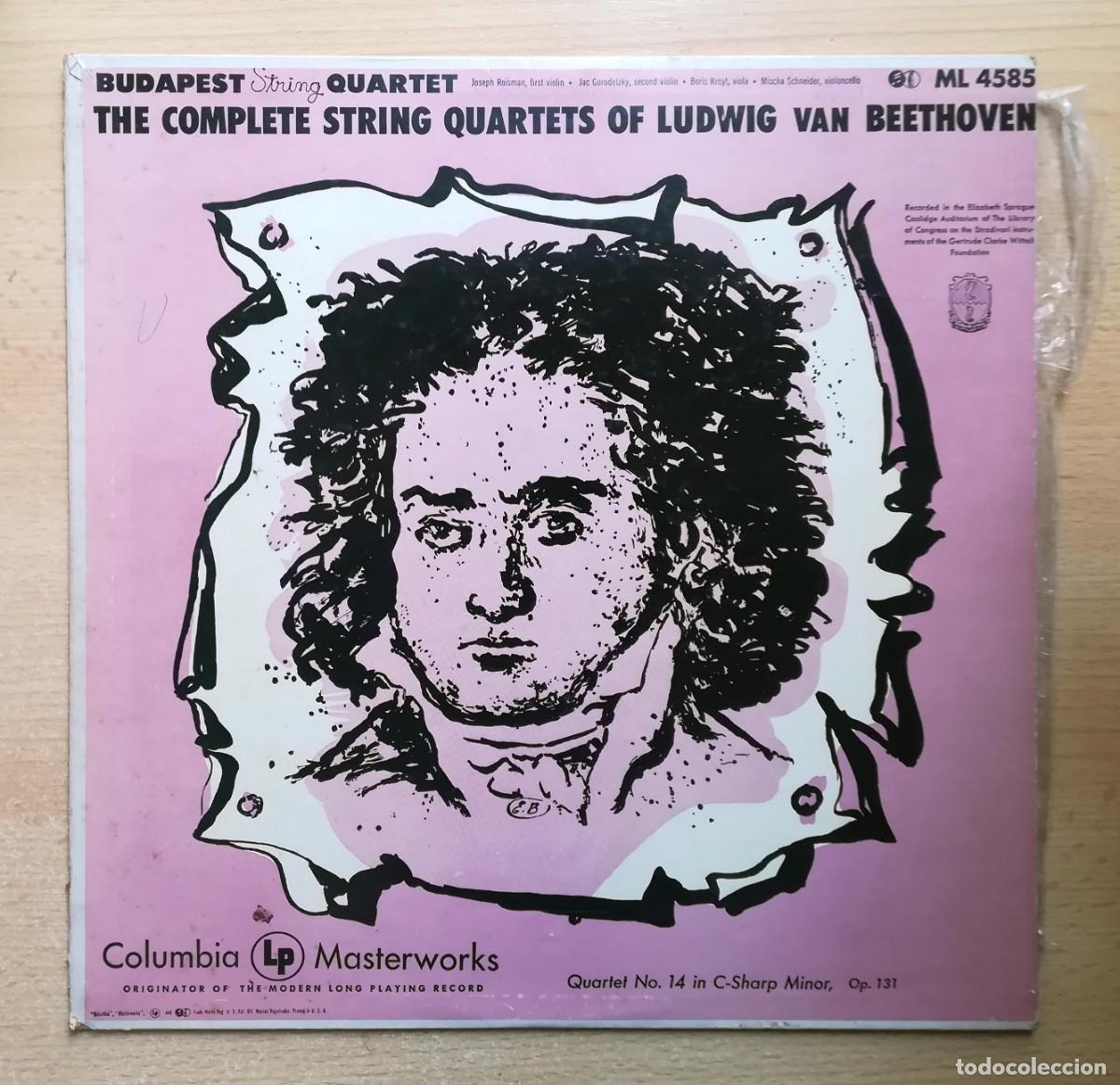 Discos de vinilo: The Complete String Quartets Of Ludwig Van Beethoven Vol. 3. Columbia, USA.