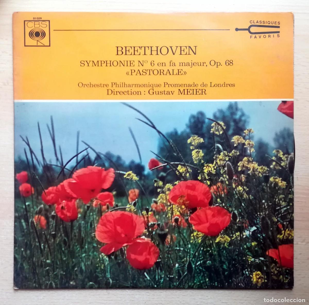 Discos de vinilo: LP Beethoven. Simfon&iacute;a N&ordm; 6 en fa mayor, Op. 68. Pastoral. Gustav Meier