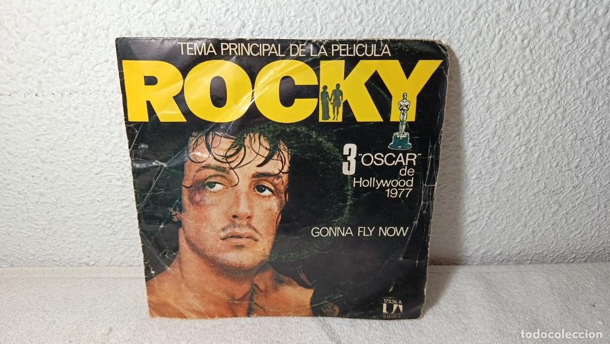 Discos de vinilo: ANTIGUO DISCO SINGLE BSO PELICULA ROCKY - GONNA FLY NOW - UNITED ARTISTS RECORDS - SPAIN A&Ntilde;O 1976