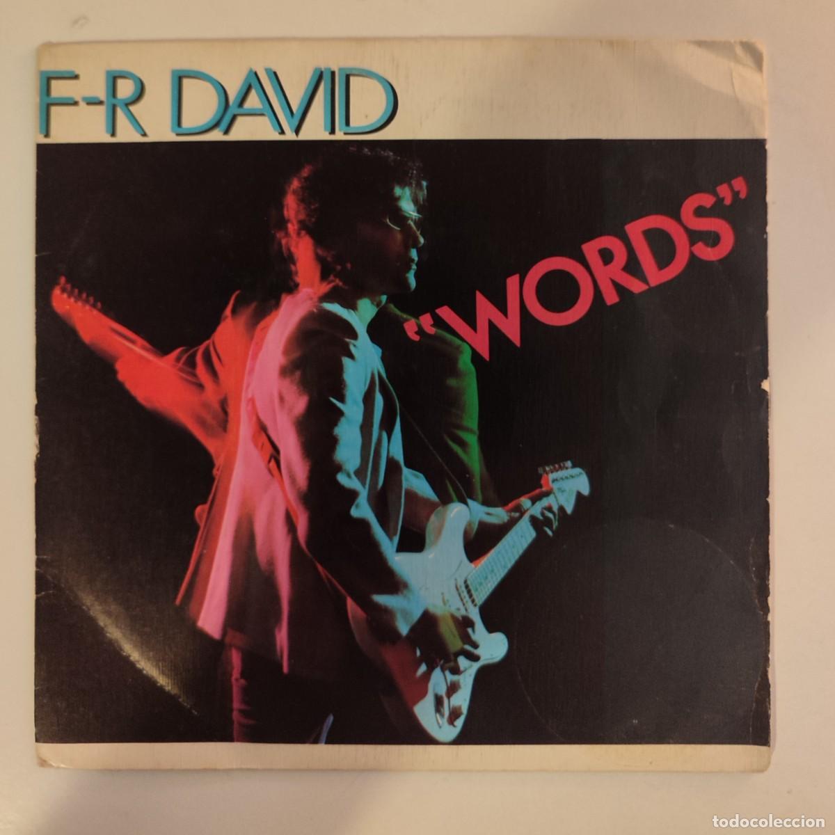 Discos de vinilo: Words - F.R. David - 1982 &ndash; Spain