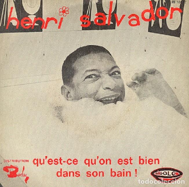 Discos de vinilo: Henri Salvador &ndash; Qu&rsquo;est-ce qu&rsquo;on est bien dans...; Tarzan &ndash; RIGOLO 10077 (Ed. Francesa) &ndash; 1971