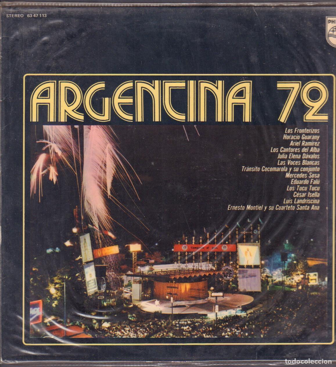 Discos de vinilo: ARGENTINA 72 - LOS FROTERIZOS, HORACIO GUARANY, ARIEL RAMIREZ.../ LP PHILIPS 1973 RF-25959