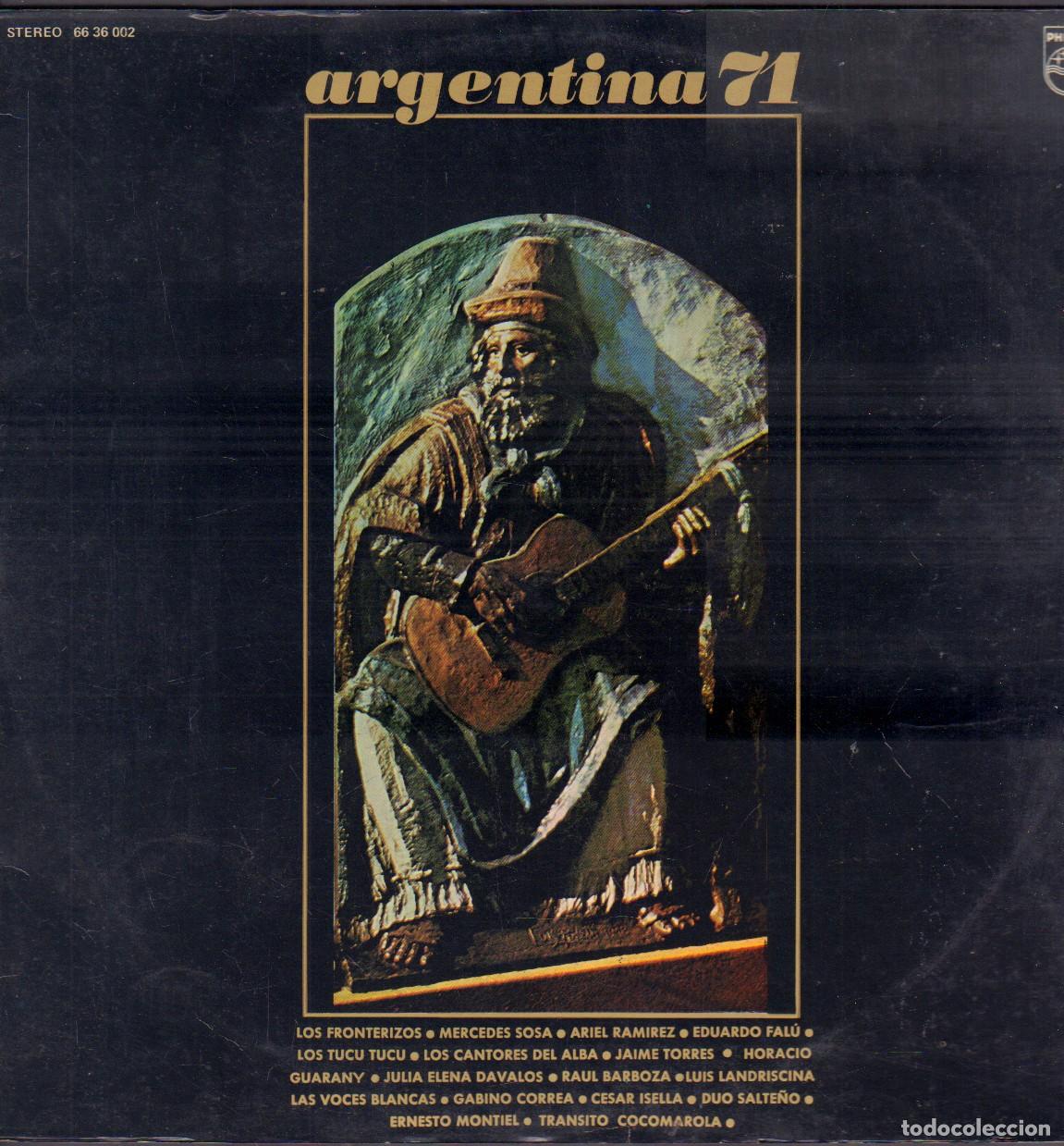 Discos de vinilo: ARGENTINA 71 - LOS FRONTERIZOS, MERCEDES SOSA, ARIEL RAMIREZ.../ 2 LP'S PHILIPS 1971 RF-25963