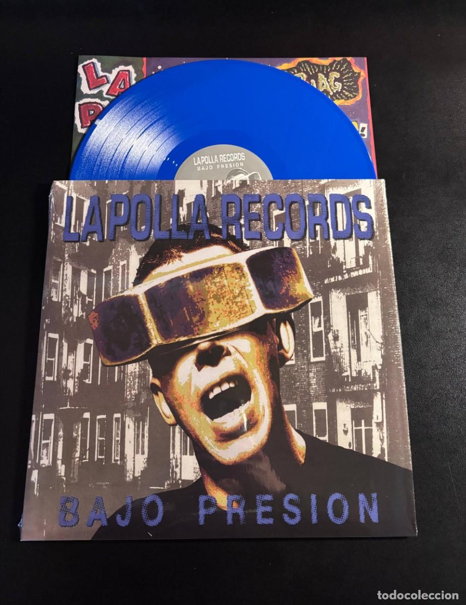 Discos de vinilo: La Polla Records Bajo Presion Disco de vinilo azul LP punk eskorbuto vulpess kortatu