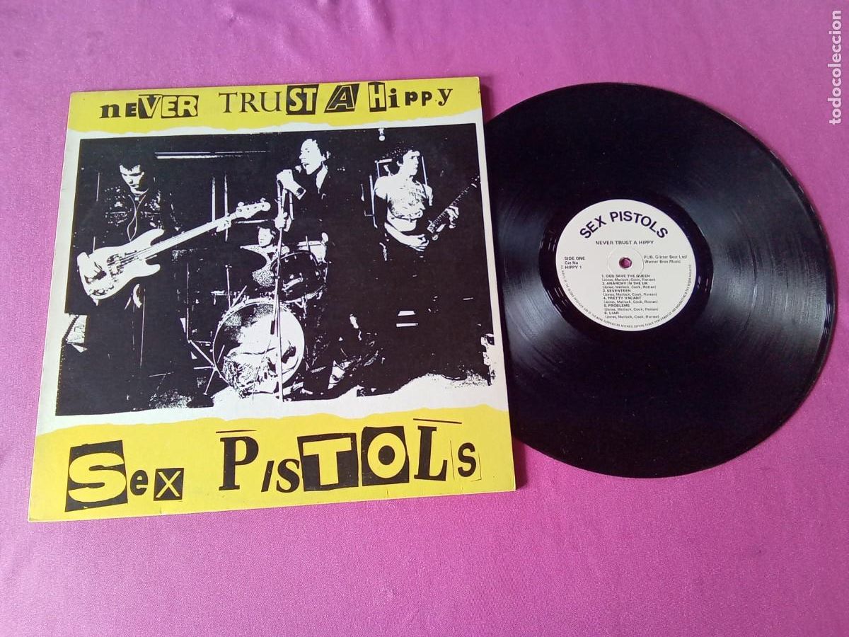 Discos de vinilo: SEX PISTOLS NEVER TRUST A HIPPY LP L31 3
