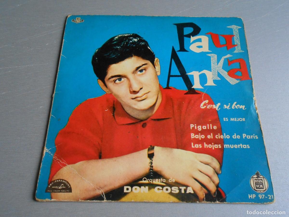 Discos de vinilo: PAUL ANKA, EP, C&acute;EST SI BON - ES MEJOR - + 3, A&Ntilde;O 1960, ABC - PARAMOUNT HO 97-21