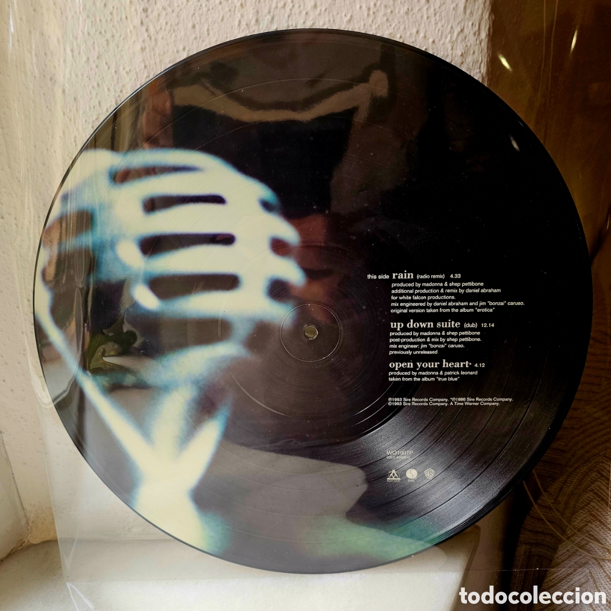 Discos de vinilo: Madonna Rain Vinilo Picture Disc 12&rdquo; - Foto 2
