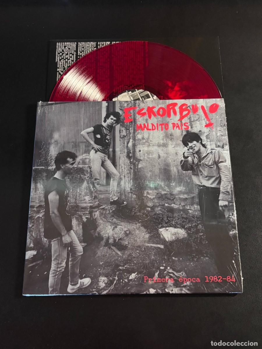 Discos de vinilo: Eskorbuto Maldito Pais (Primera &Eacute;poca 1982-84) Disco de vinilo rojo LP punk anti todo eskizofrenia
