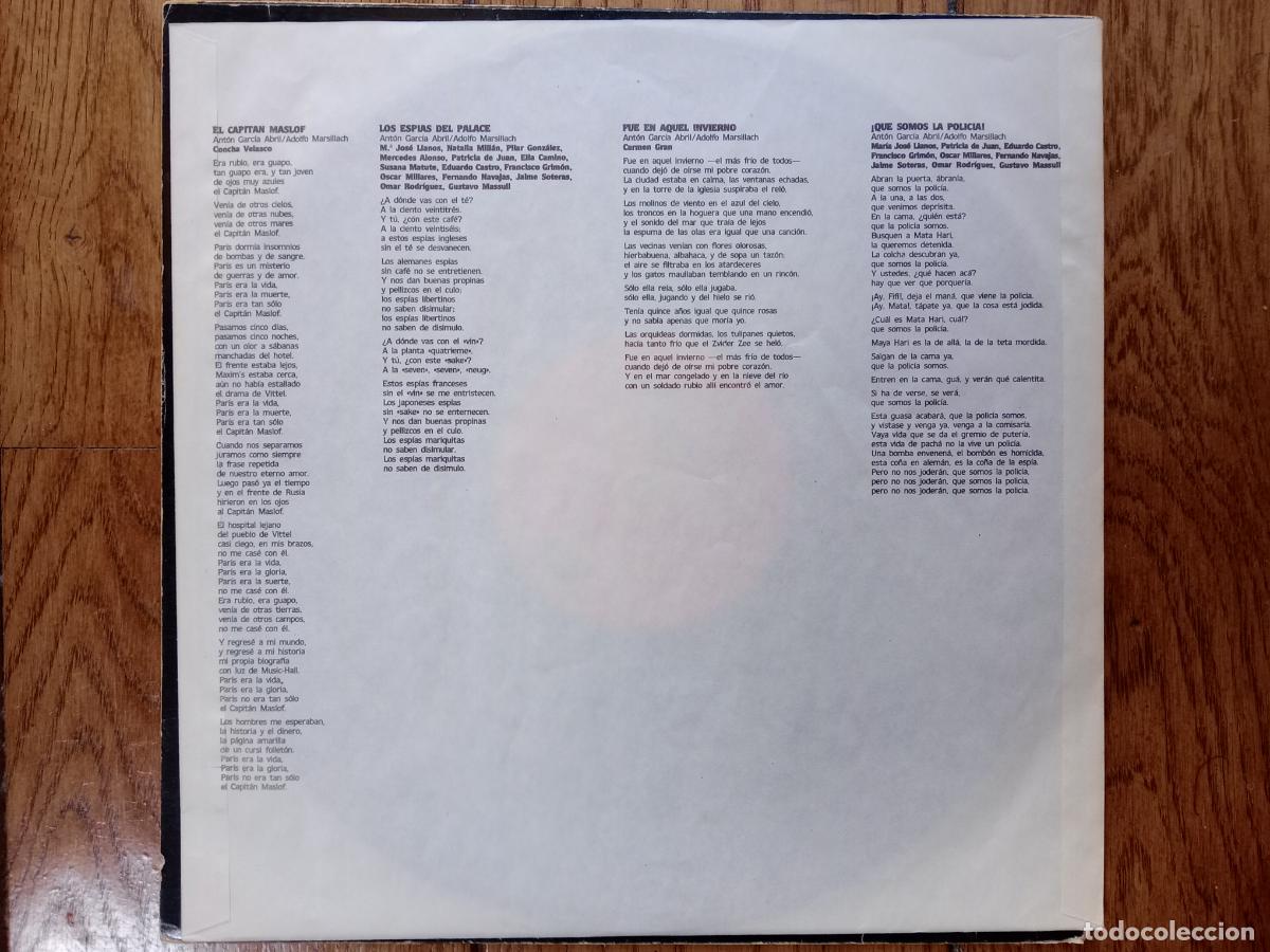 Discos de vinilo: Concha Velasco - Mata-Hari - Foto 3