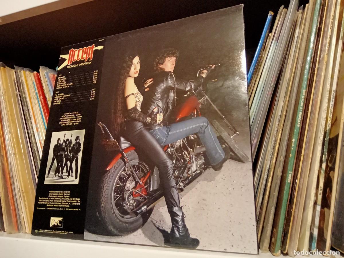 Discos de vinilo: Accept &lrm;&ndash; Midnight Highway - LP US 1983 - Foto 2