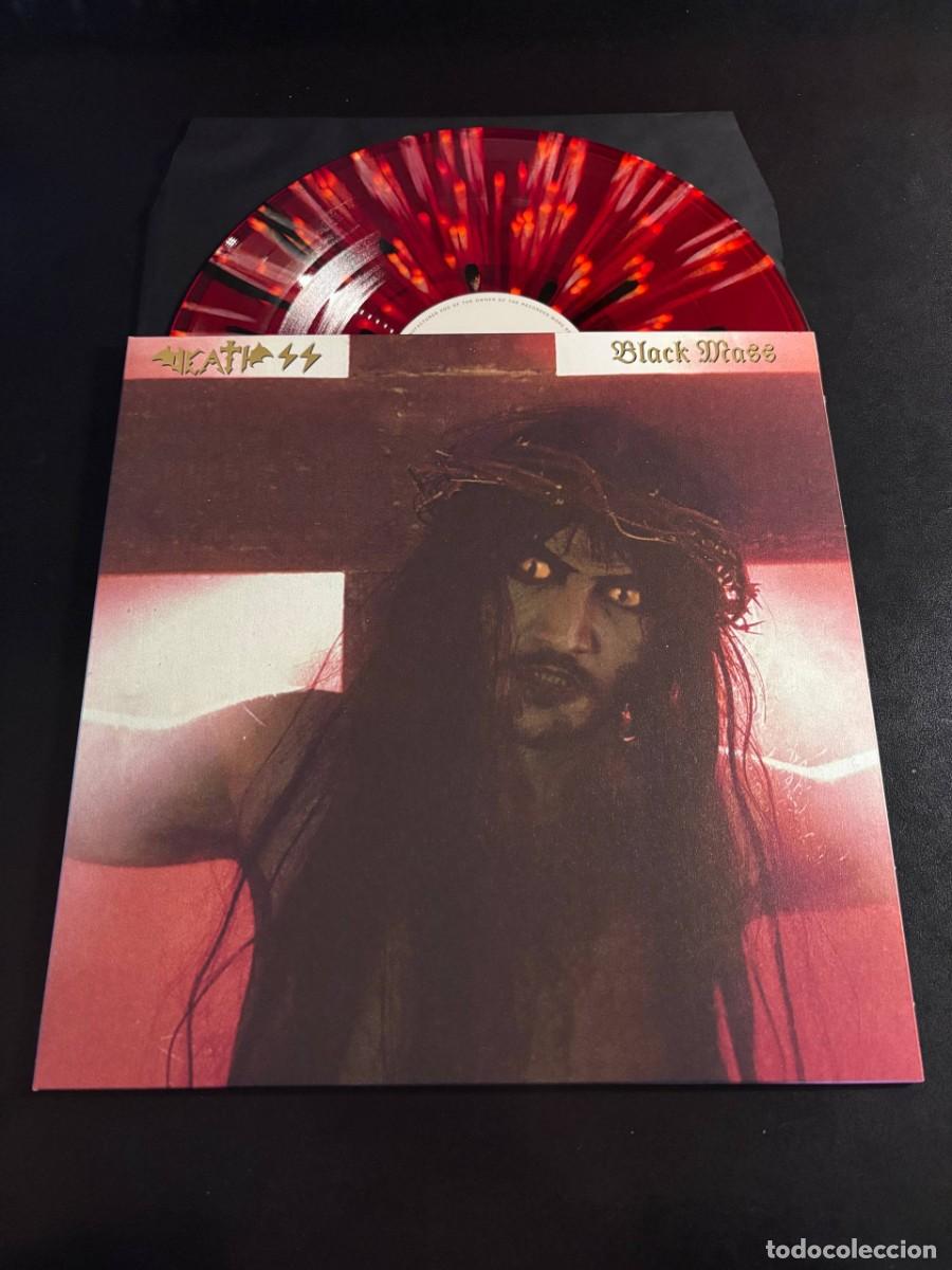 Discos de vinilo: Death SS Black Mass Disco de vinilo rojo splatter LP heavy metal doom