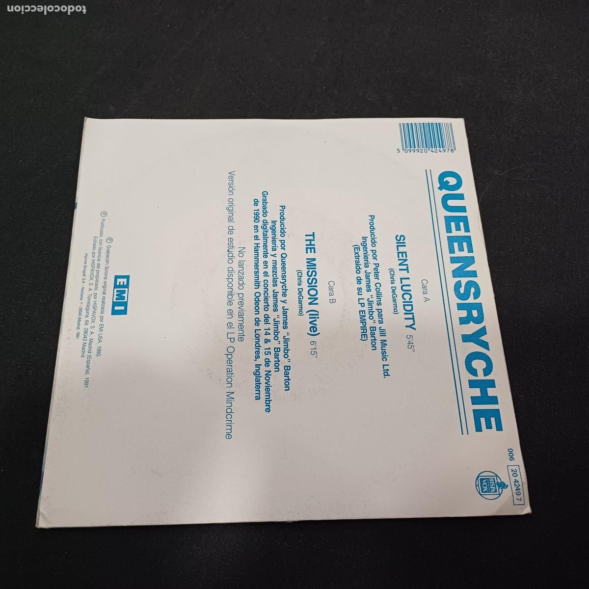 Discos de vinilo: QUEENSRYCHE/SILENT LUCIDITY/SINGLE METAL. - Foto 3