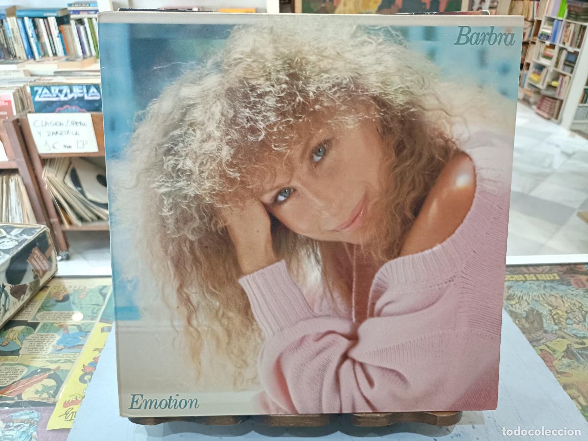 Discos de vinilo: Barbra Streisand - Emotion - LP. sello CBS 1984