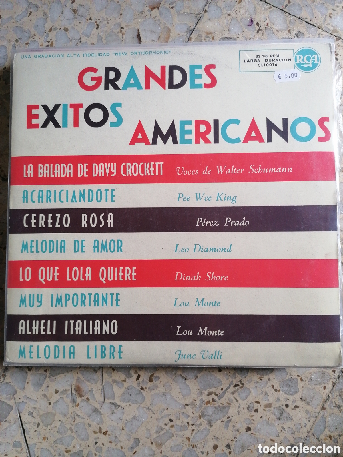 Discos de vinilo: LP GRANDES EXITOS AMERICANOS RCA