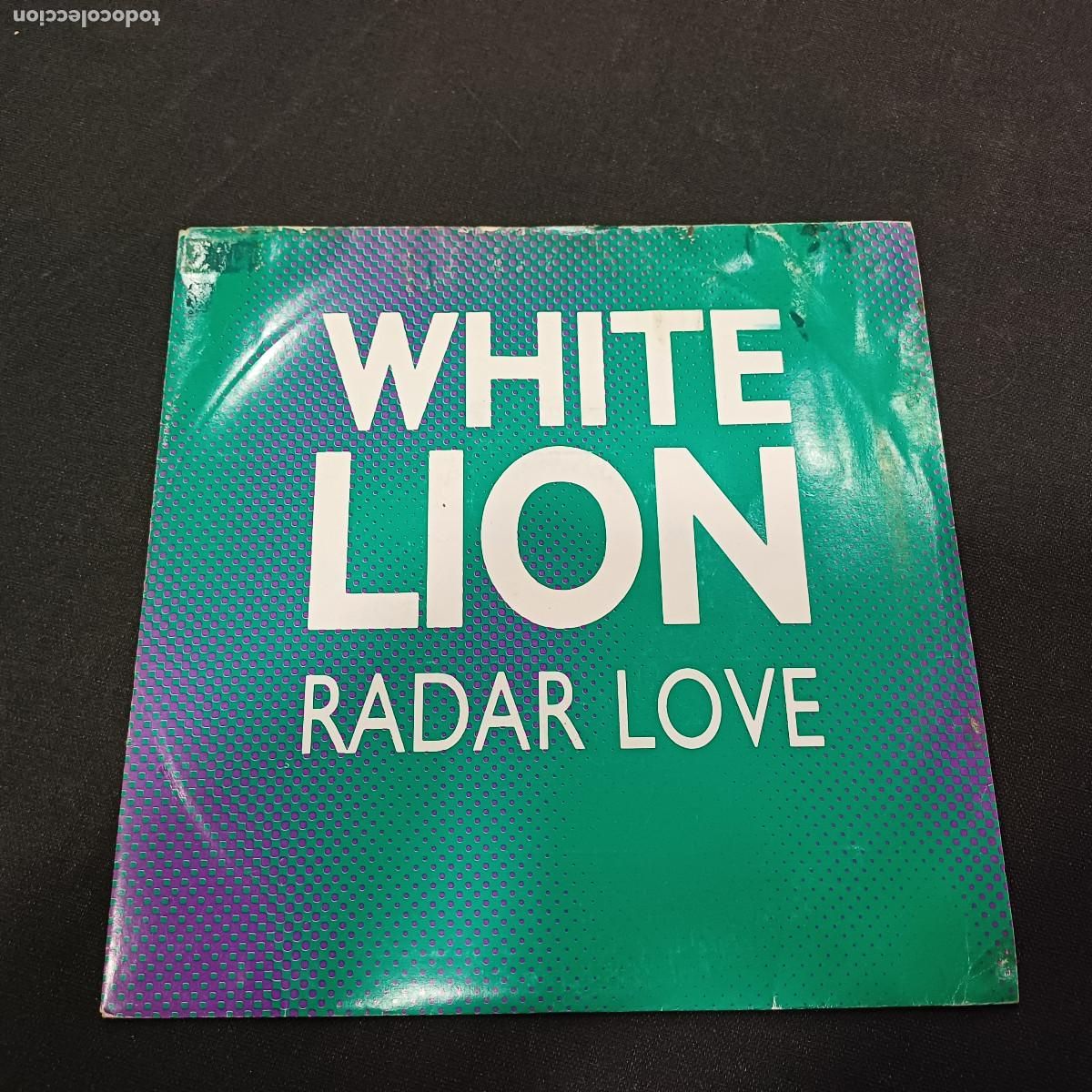 Discos de vinil: WHITE LION/RADAR LOVE/SINGLE PROMOCIONAL.