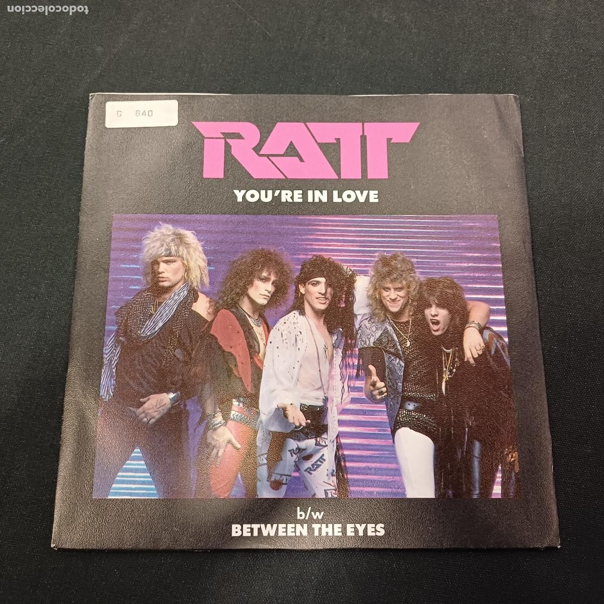 Discos de vinilo: RATT/YOU'RE IN LOVE/SINGLE PROMOCIONAL.
