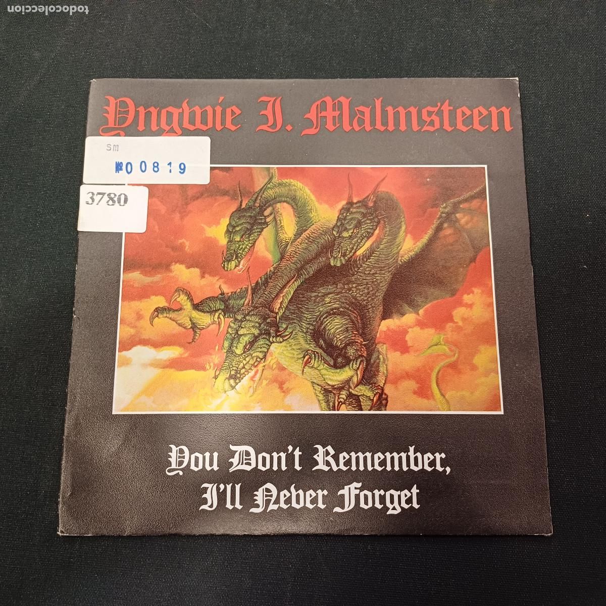 Discos de vinilo: YNGWIE MALMSTEEN/YOU DON'T REMEMBER/SINGLE METAL.
