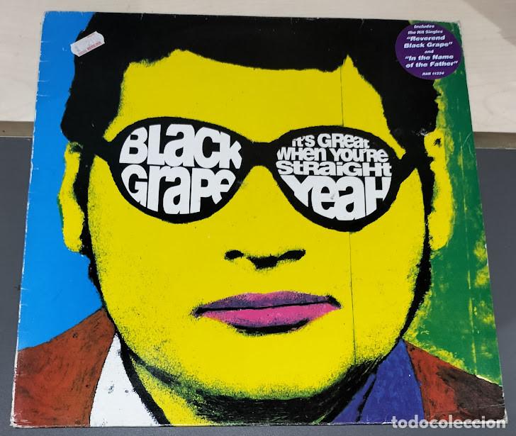 Discos de vinilo: Black Grape &lrm;- It's Great When You're Straight...Yeah - LP Radioactive &lrm;ref. RAR 11224. Ed. UK 1995.