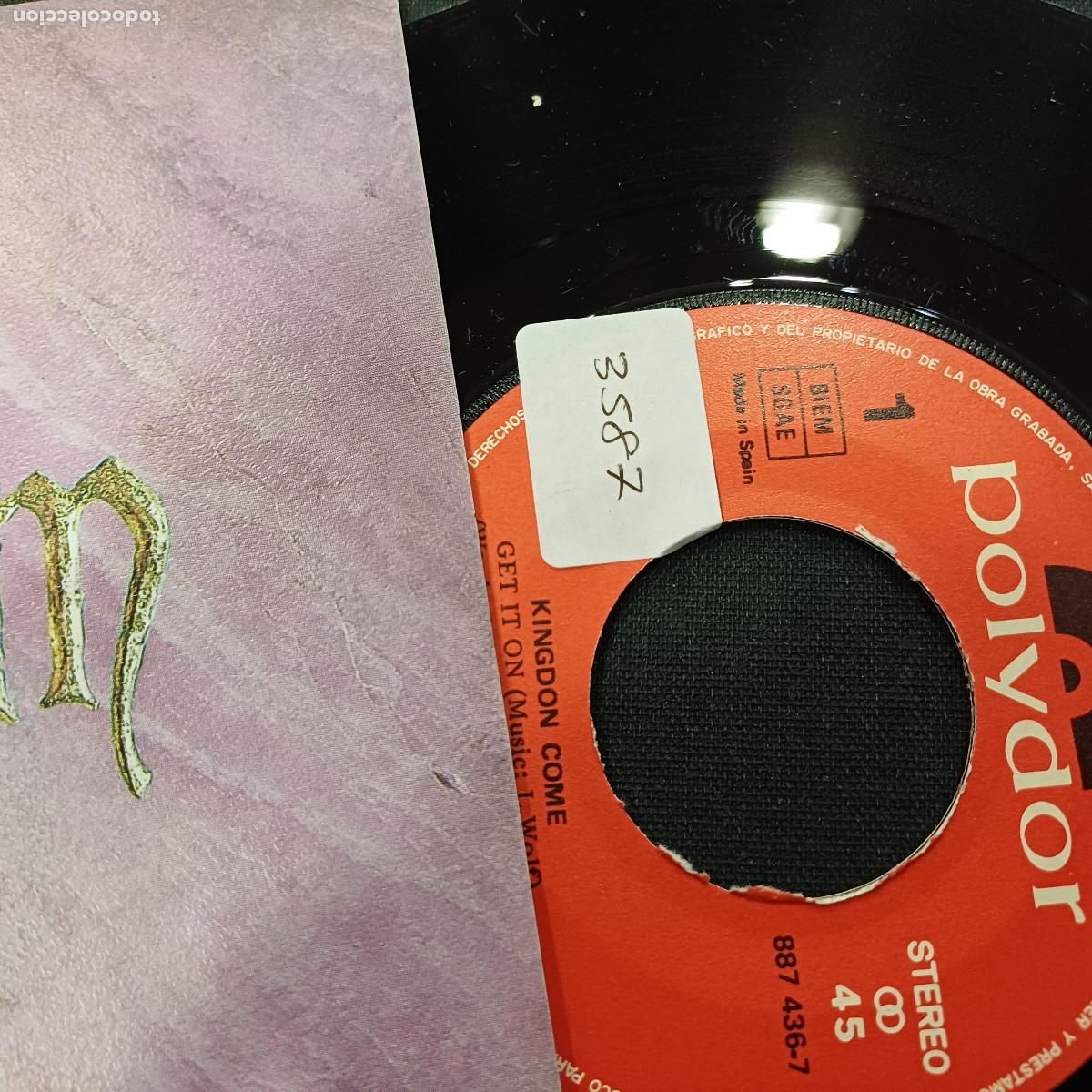 Discos de vinilo: KINGDOM COME/GET IT ON/SINGLE METAL. - Foto 2