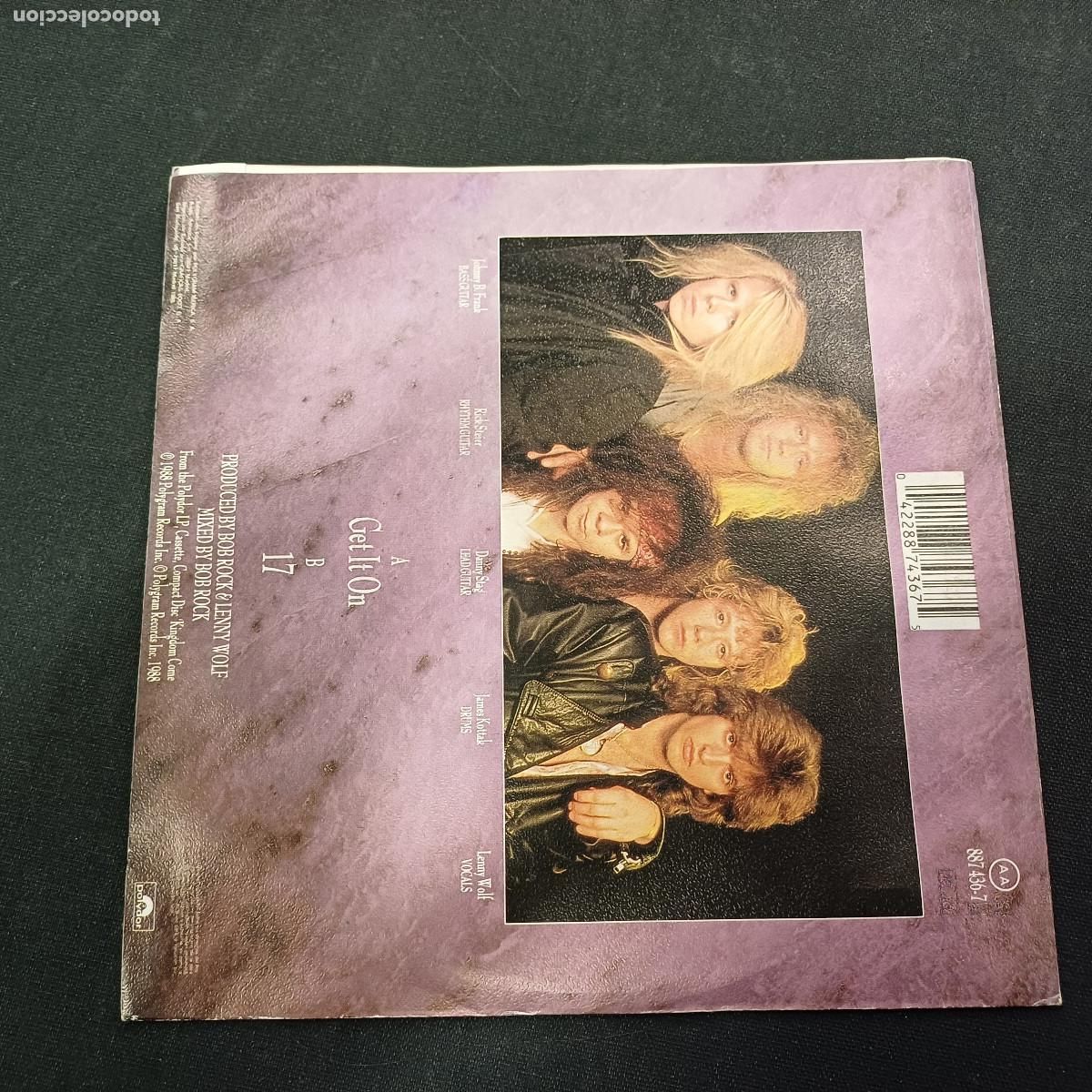Discos de vinilo: KINGDOM COME/GET IT ON/SINGLE METAL. - Foto 3