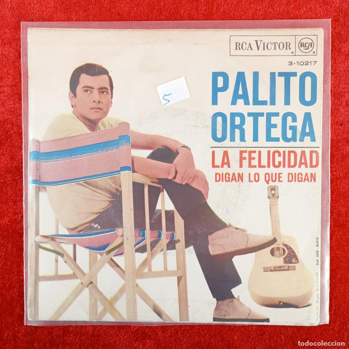 Discos de vinilo: PALITO ORTEGA - LA FELICIDAD DIGAN LO QUE DIGAN - L.P. VINILO - RCA VICTOR - 3-10217 / 3052