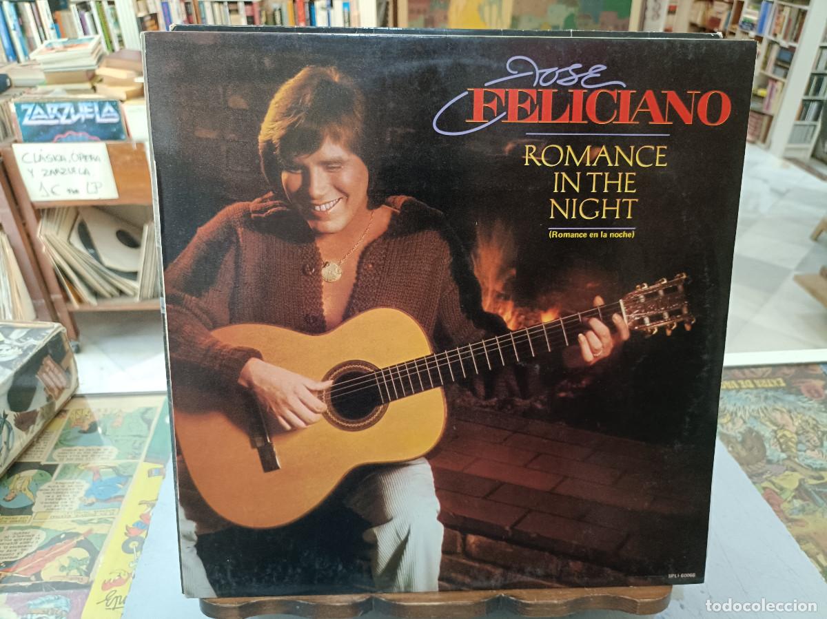 Discos de vinilo: Jos&eacute; Feliciano - Romance in the night - LP. sello RCA 1984