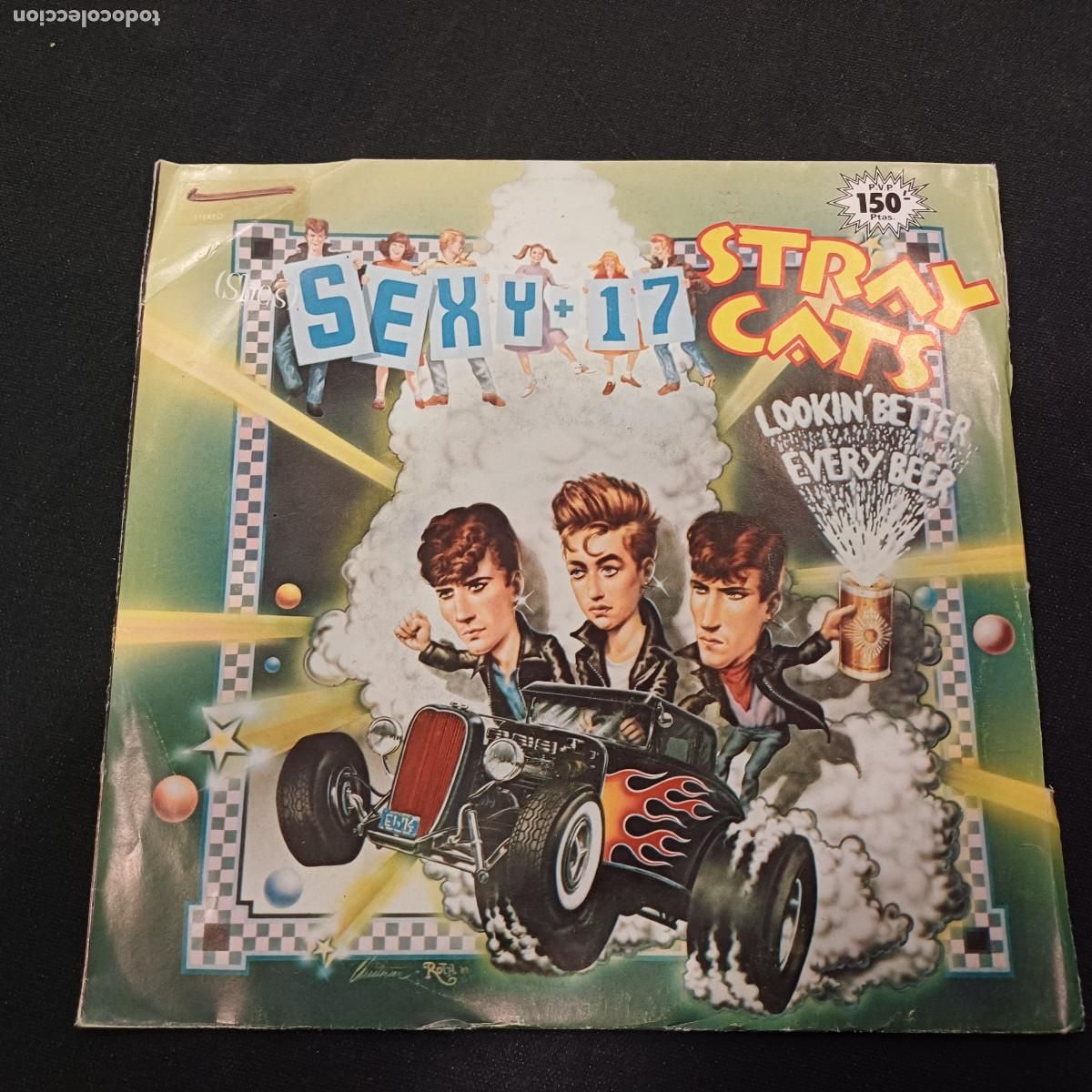 Discos de vinilo: STRAY CATS/SEXY 17/SINGLE PROMOCIONAL.