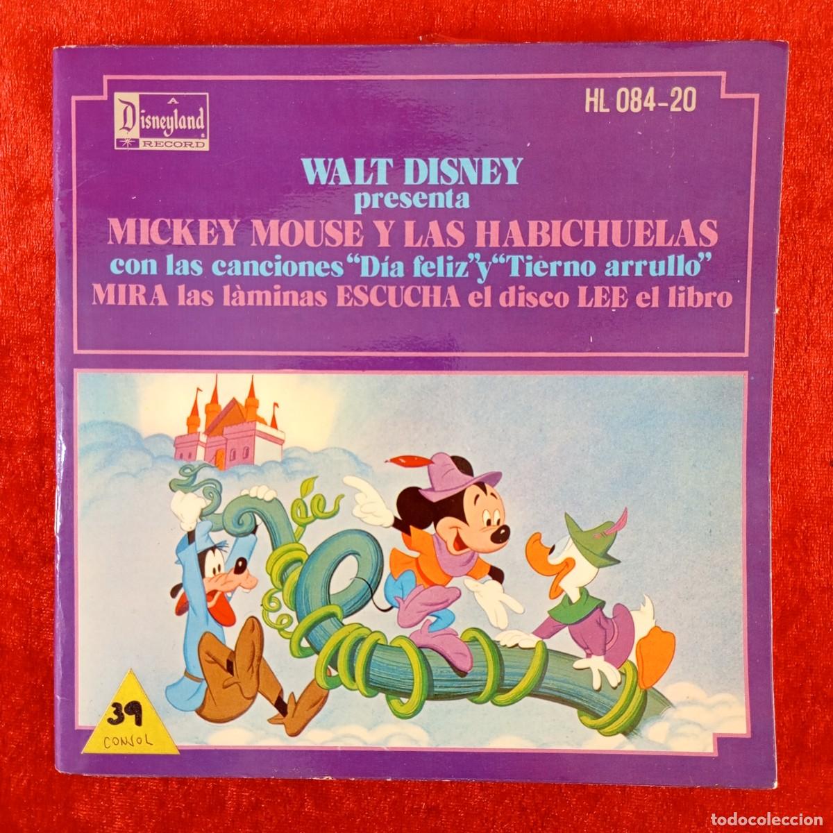 Discos de vinilo: MICKEY MOUSE Y LAS HABICHUELAS - WALT DISNEY - L.P. VINILO - STEREO - DISNEYLAND - HL 084-20 / 3062