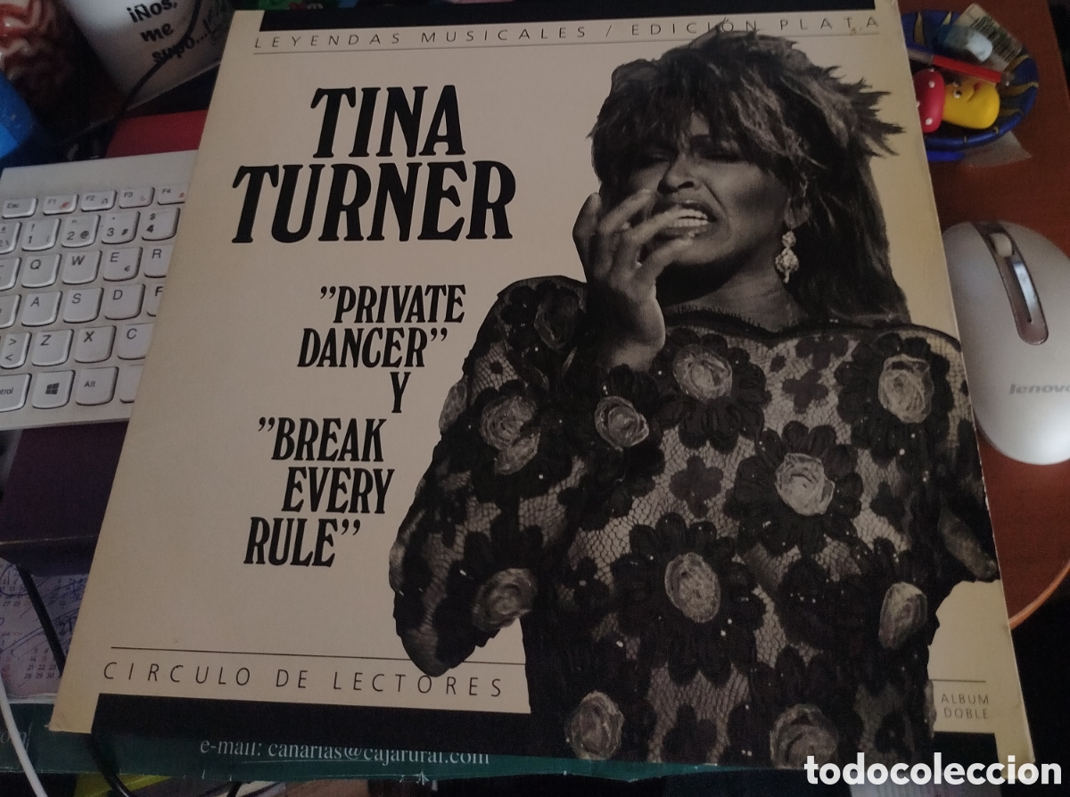Discos de vinilo: Tina Turner &ndash; Private Dancer /Break Every Rule. Edici&oacute;n Circulo de lectores. Doble lp
