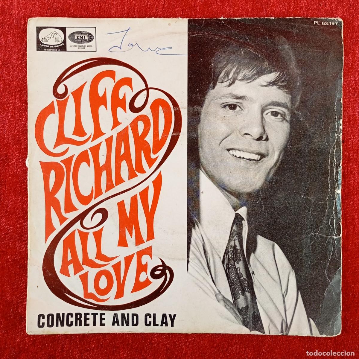 Discos de vinilo: CLIFF RICHARD - ALL MY LOVE - L.P. VINILO - EMI, LA VOZ DE SU AMO - PL 63.197 / 3067