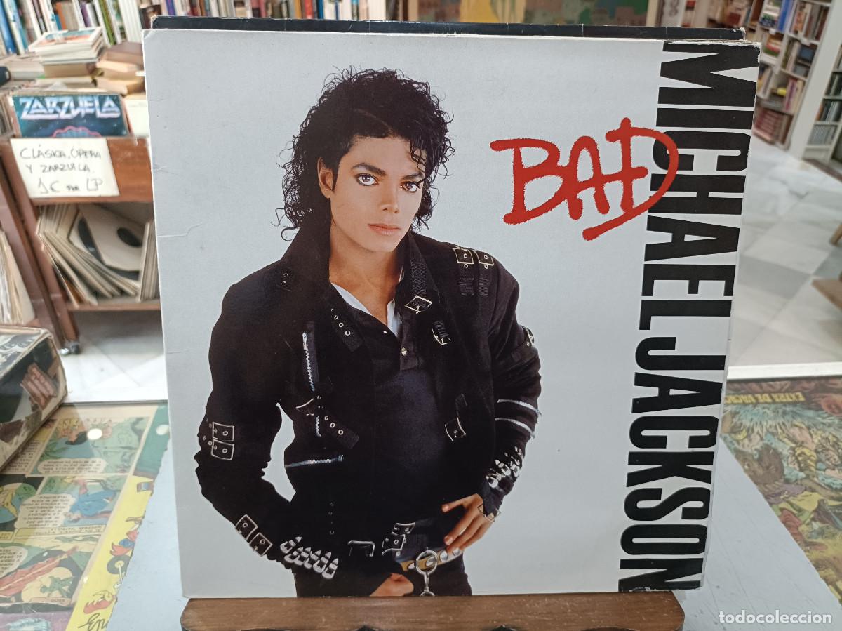 Discos de vinilo: Michael Jackson - Bad - LP. sello EPIC 1987