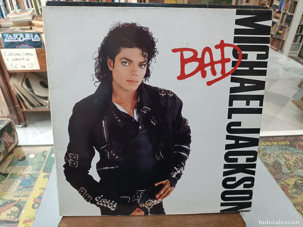 Discos de vinilo: Michael Jackson - Bad - LP. sello EPIC 1987