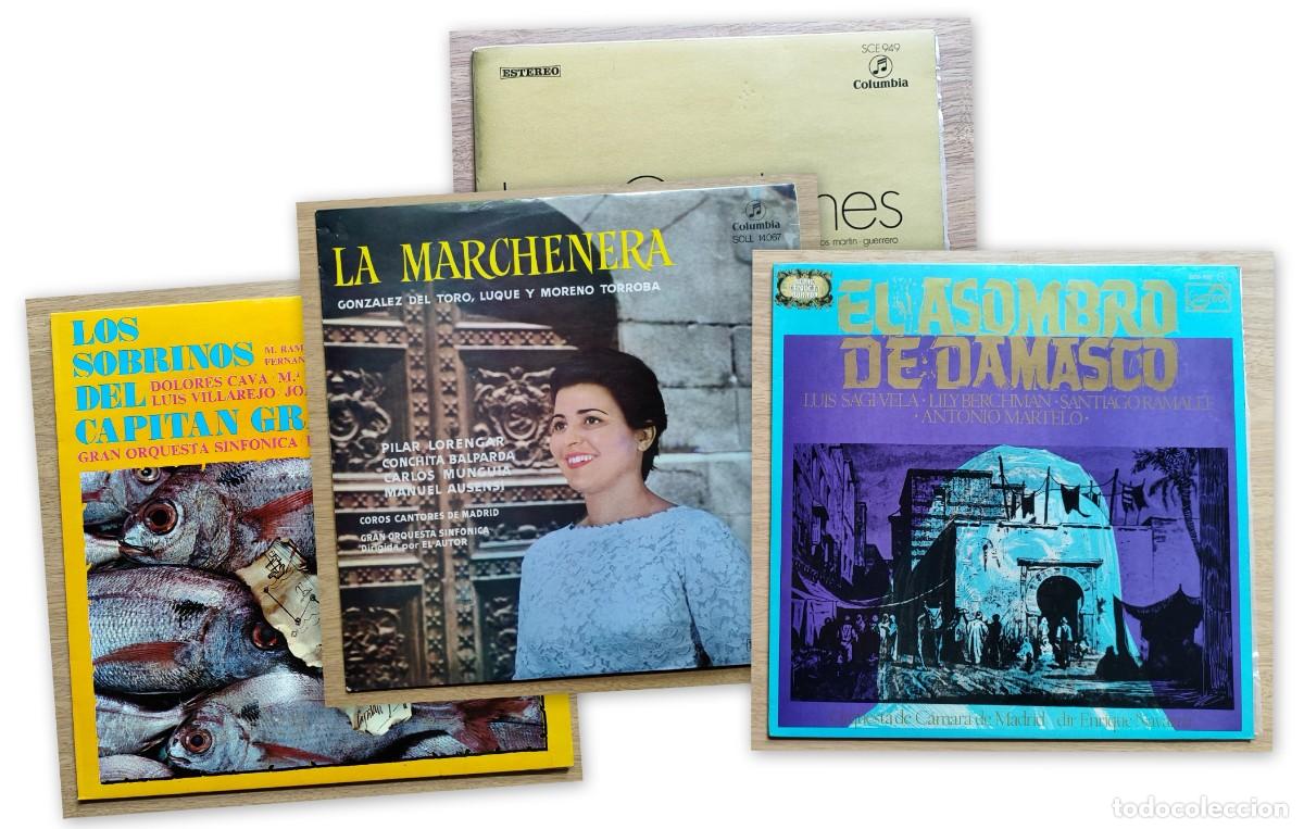 Discos de vinilo: CUATRO VINILOS LP PARA CUATRO OBRAS DE ZARZUELA.