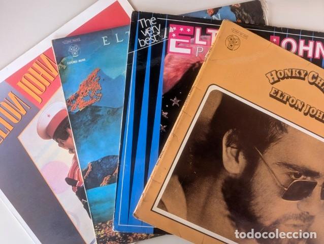 Discos de vinilo: L1286-L1287-L1288-L129 LOTE 4 LP VINILO DE ELTON JOHN - HONKY CHATEAU,THE VERY BEST-2,CARIBOU,NIKITA