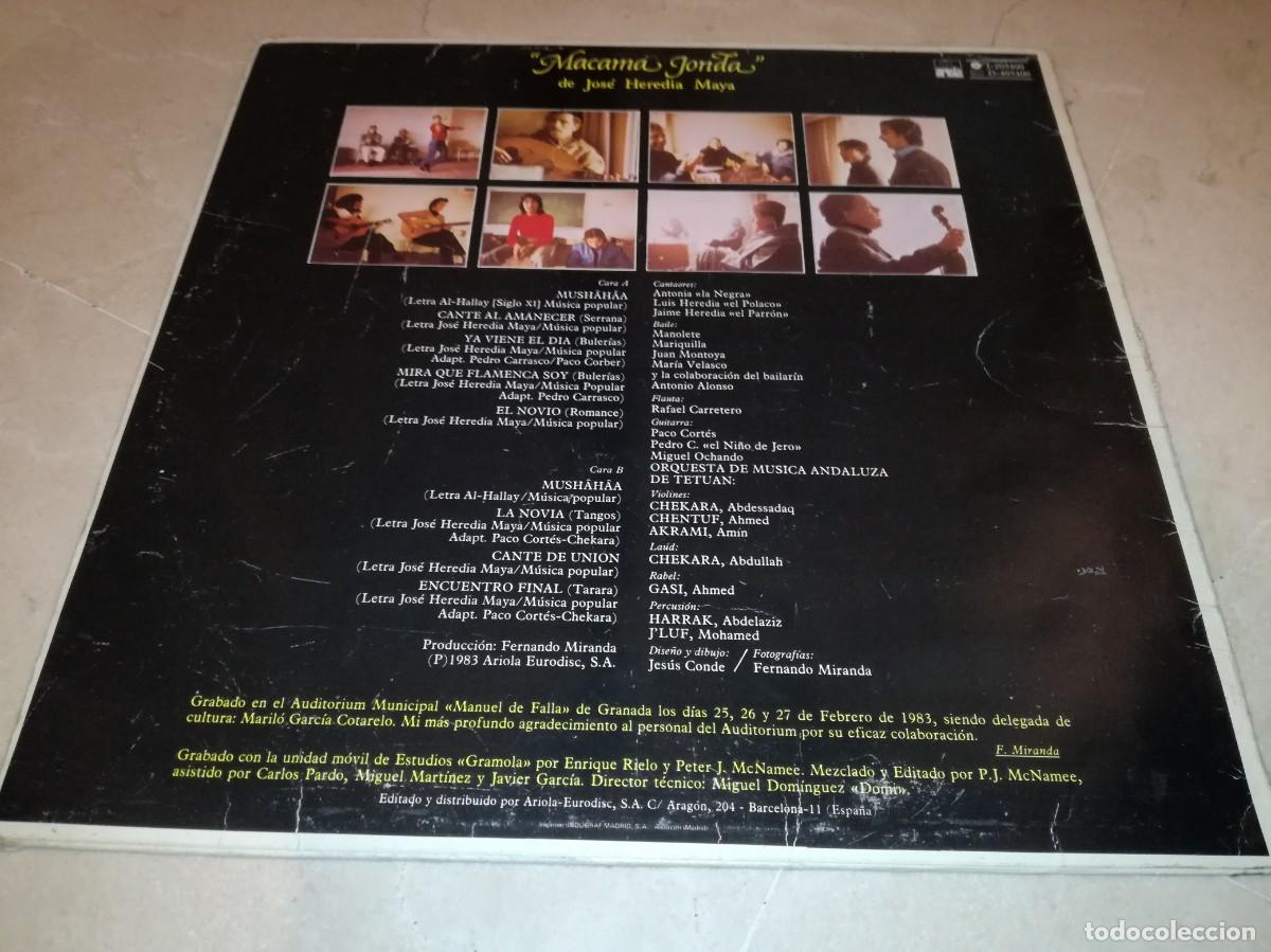 Discos de vinilo: MACAMA JONDA-ORIGINAL 1983 - Foto 2