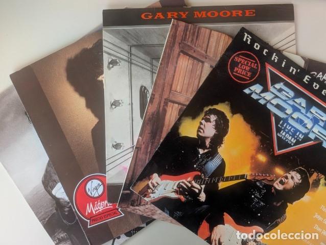 Discos de vinilo: L1290-L1291-L1292-L1293-L1294 GRAN LOTE 5 LP VINILO GARY MOORE: ROCKIN, STREETS, CORRIDORS, COVER...