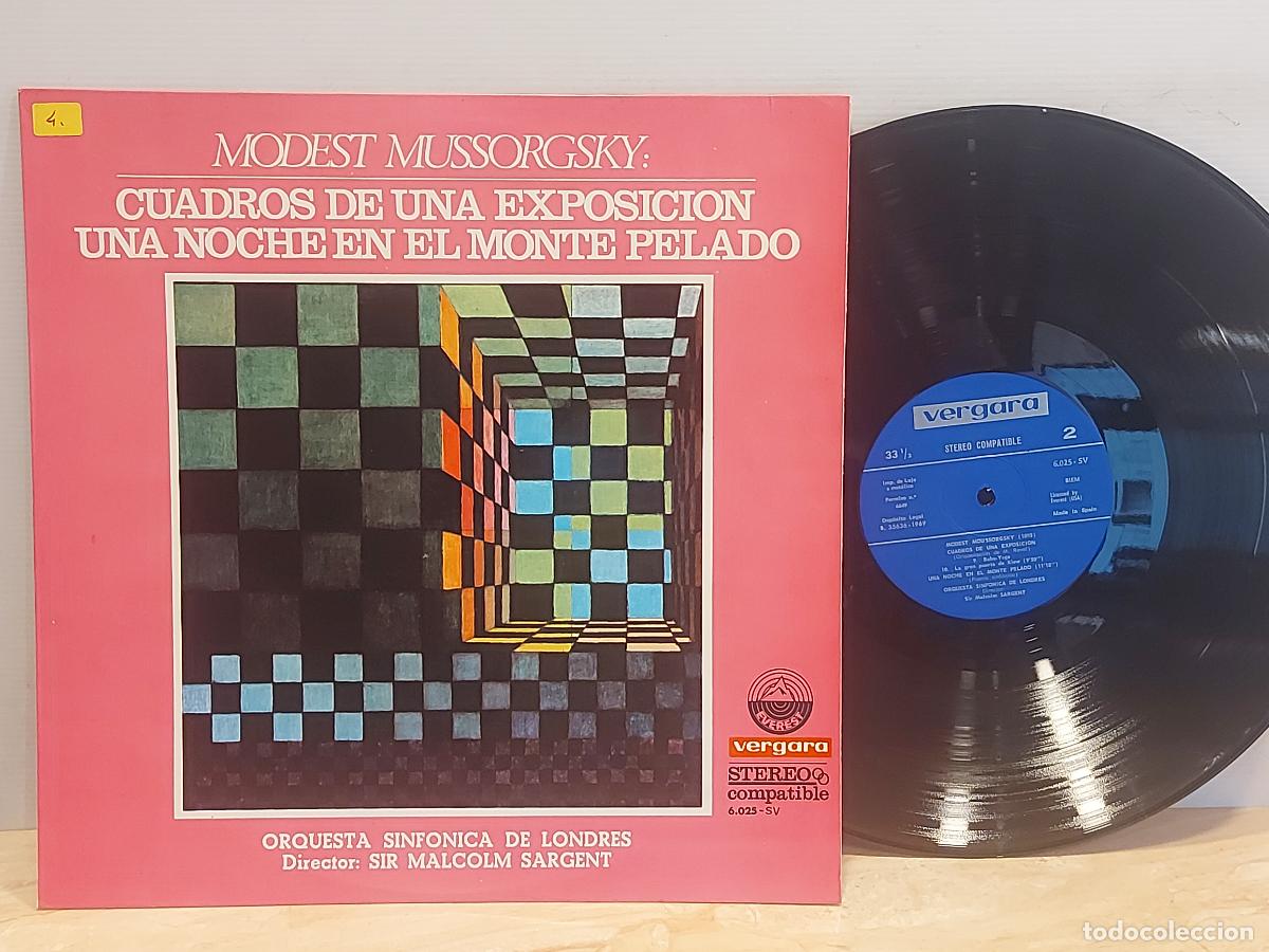 Discos de vinilo: MODEST MUSSORGSKY / CUADROS DE UNA EXPOSICI&Oacute;N / LP-VERGARA-1969 / MBC. ***