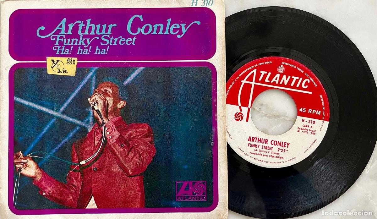 Discos de vinilo: ARTHUR CONLEY. FUNKY STREET. SINGLE ORIGINAL ESPA&Ntilde;A 1968