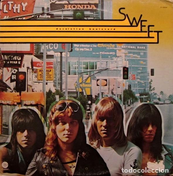 Discos de vinilo: SWEET desolation boulevard 74..FOX ON THE RUN, HARD GLAM, RARE 1&ordm; PRESS UK + INSERTO, EXC