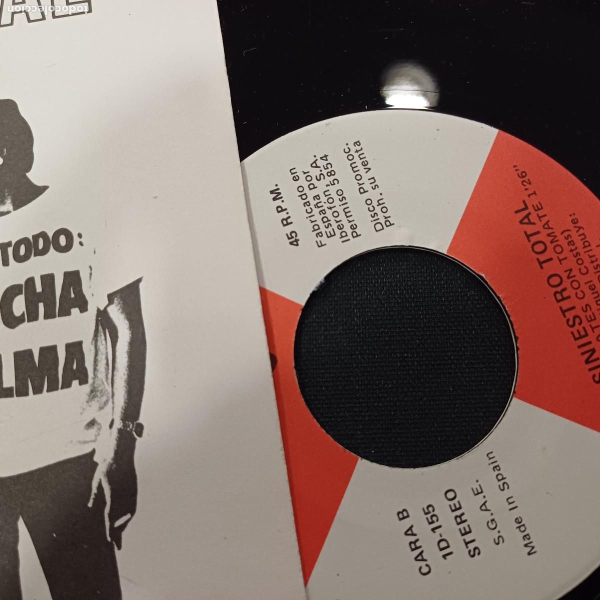 Discos de vinilo: SINIESTRO TOTAL/AL FINAL/SINGLE PROMOCIONAL. - Foto 2