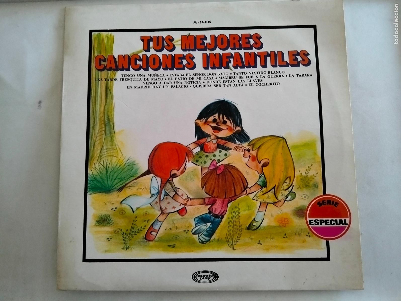 Discos de vinilo: TUS MEJORES CANCIONES INFANTILES, DISCO LP, EDITADO MOVIE PLAY, A&Ntilde;O 1972