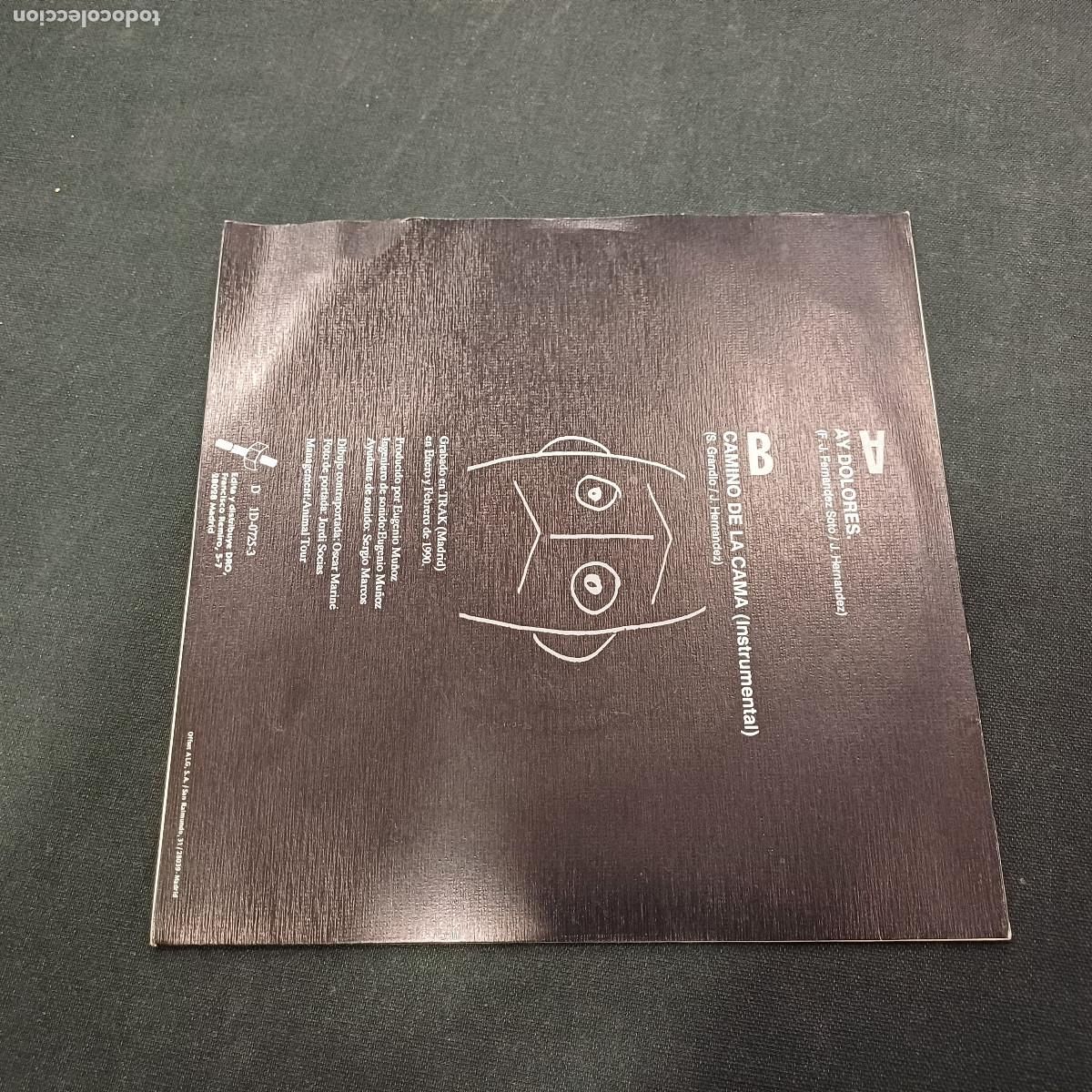 Discos de vinilo: SINIESTRO TOTAL/AY DOLORES/SINGLE. - Foto 3